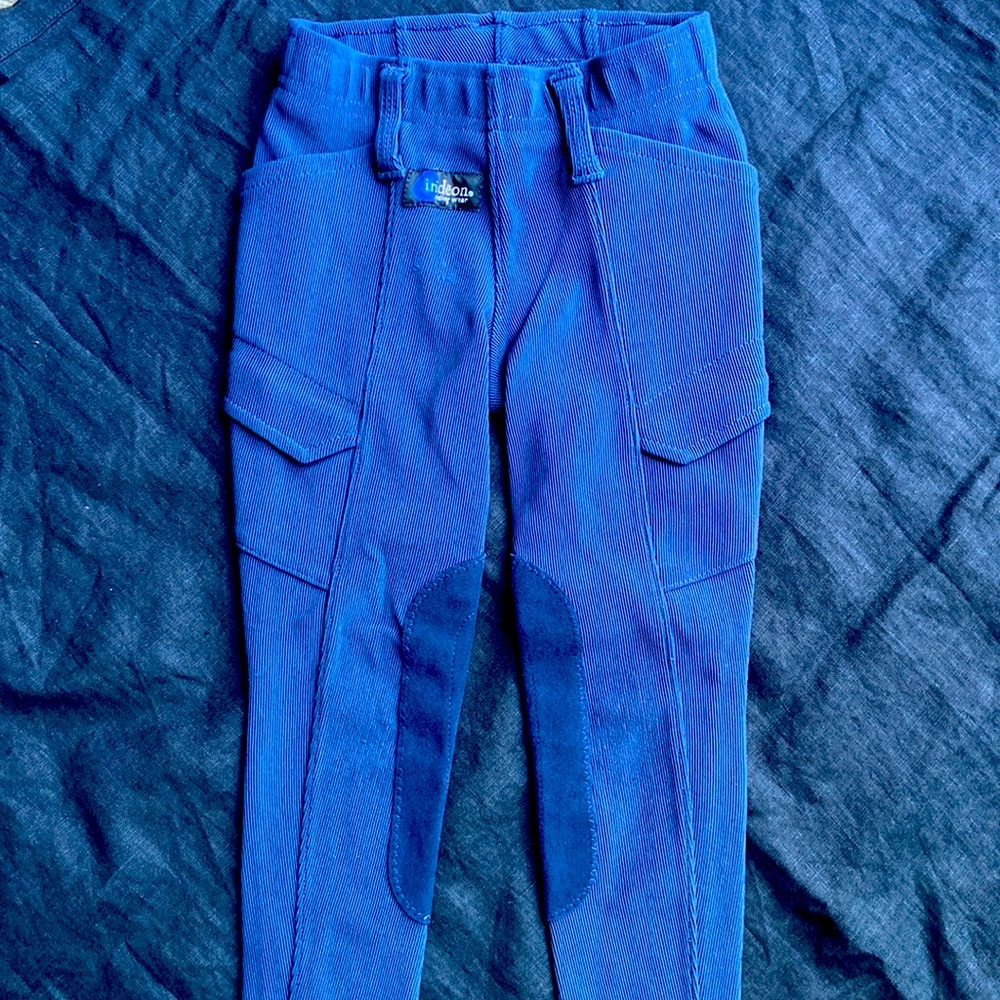 Irideon Cargo Knee Patch Breeches Navy Peacoat Blue X-Small